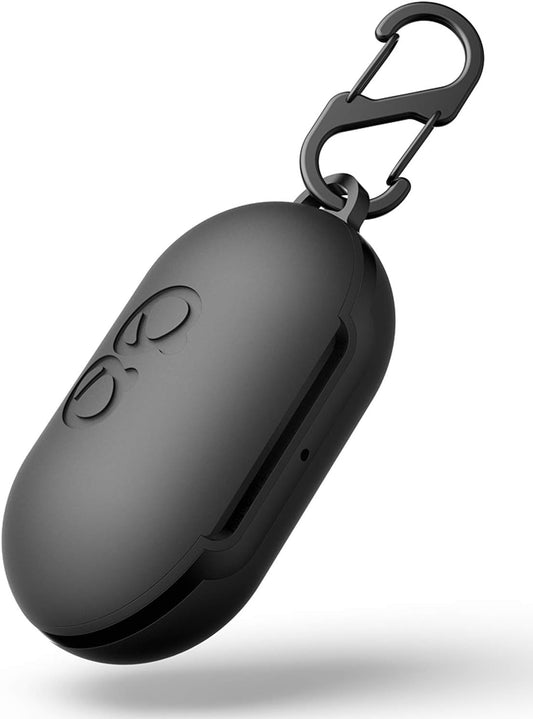 Aotao Silicone Case for Galaxy Buds 2019, Soft and Flexible, Scratch/Shock Resistant Silicone Cover with Carabiner for Galaxy Buds (Black)  Aotao   