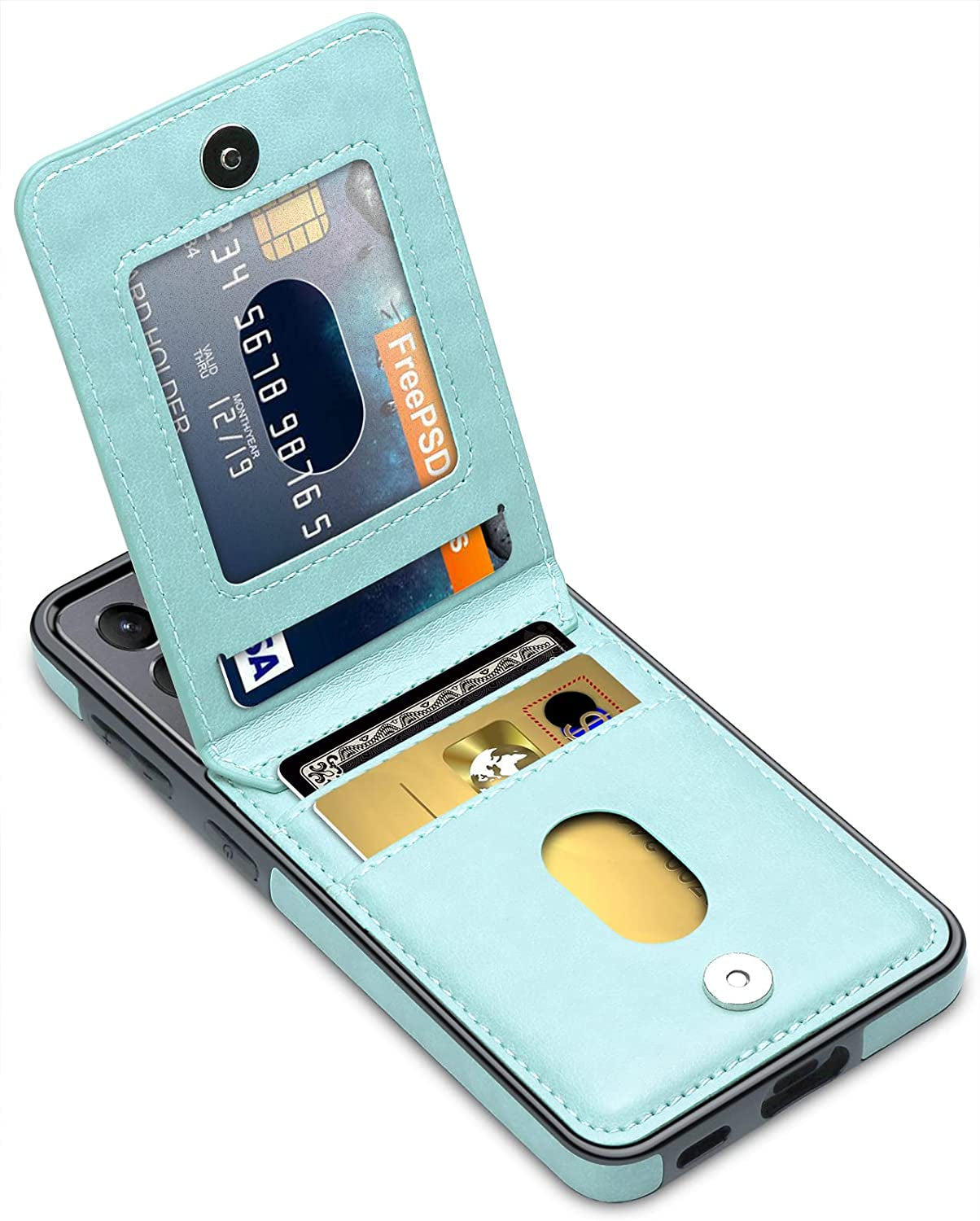 Lakibeibi Samsung Galaxy S21 Ultra Case, S21 Ultra Phone Case, Dual Layer Lightweight Premium Leather Wallet Case with Card Holders Flip Protective Case for Samsung Galaxy S21 Ultra (2021), Purple  LakiBeibi Mint Galaxy S21 Fe 6.4" 