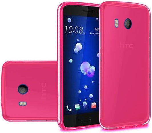 Fastsun TPU Flexible Gel Skin Case Phone Cover for HTC U11 / HTC Ocean (Pink)  FastSun   