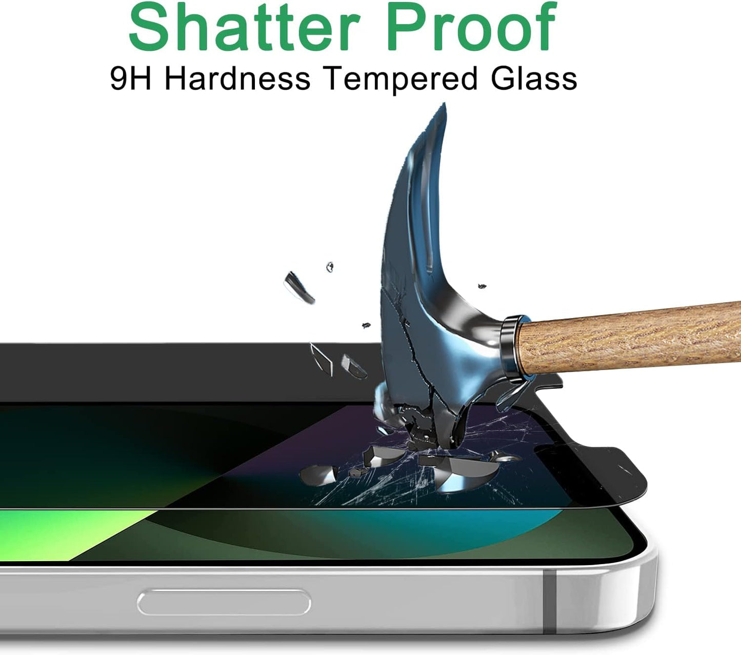 PULEN 2 Pack Privacy Screen Protector for Iphone 12 Mini (5.4-Inch) + 2 Pack Camera Lens Protector,[Anti-Spy] [Anti-Scratch] Case Friendly 9H Hardness Tempered Glass  PULEN   