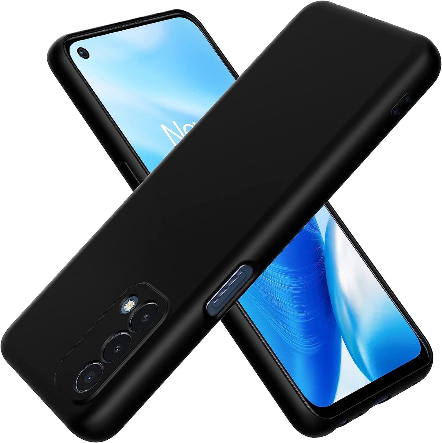 Foluu for Oneplus Nord N200 5G Case, Liquid Silicone Gel Rubber Bumper Case with Soft Microfiber Lining Cushion Slim Hard Shell Shockproof Protective Cover for Oneplus Nord N200 5G 2021 (Black)  Foluu   