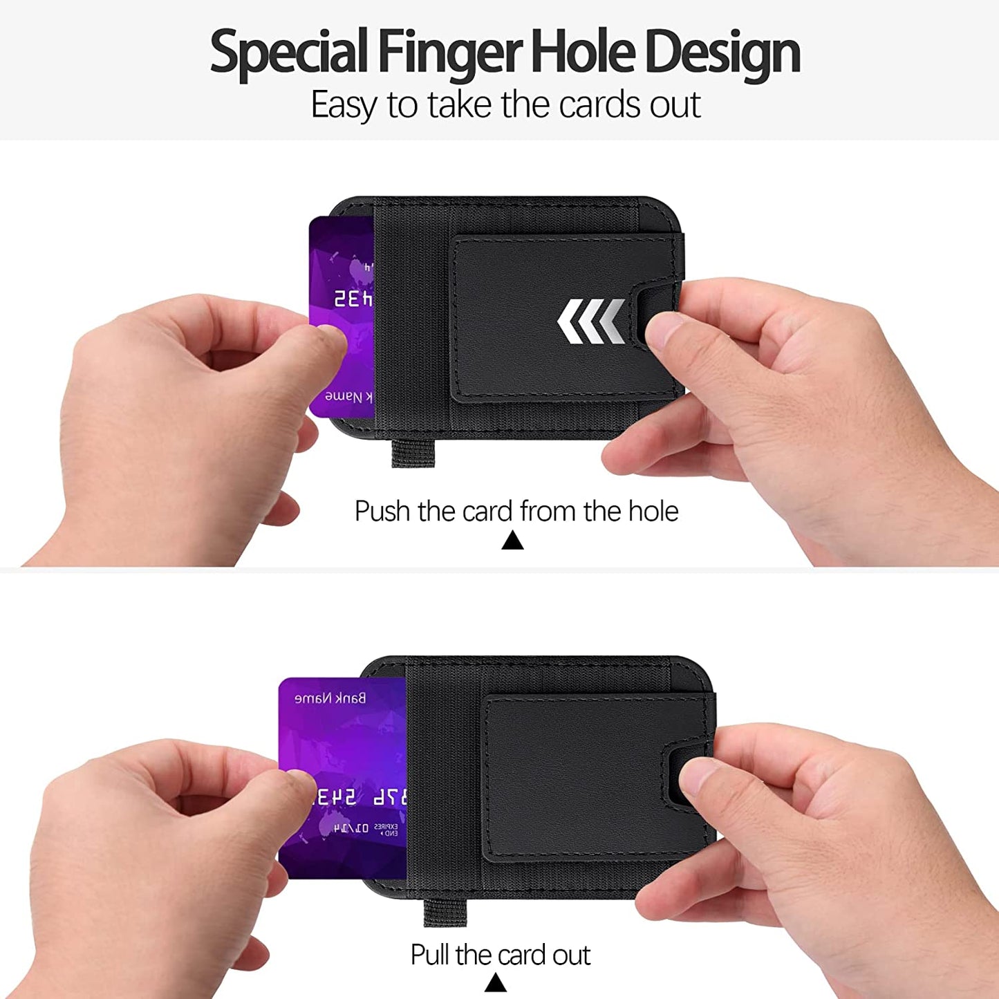 Magnetic Card Wallet Holder for Apple Magsafe, Magsafe Wallet for Iphone 14 Iphone 13 Iphone 12 Magsafe Leather Wallet, Magnetic Card Holder for Back of Iphone 14/13/ 12 Series, Fit 7 Cards, Black  ExtreLife   