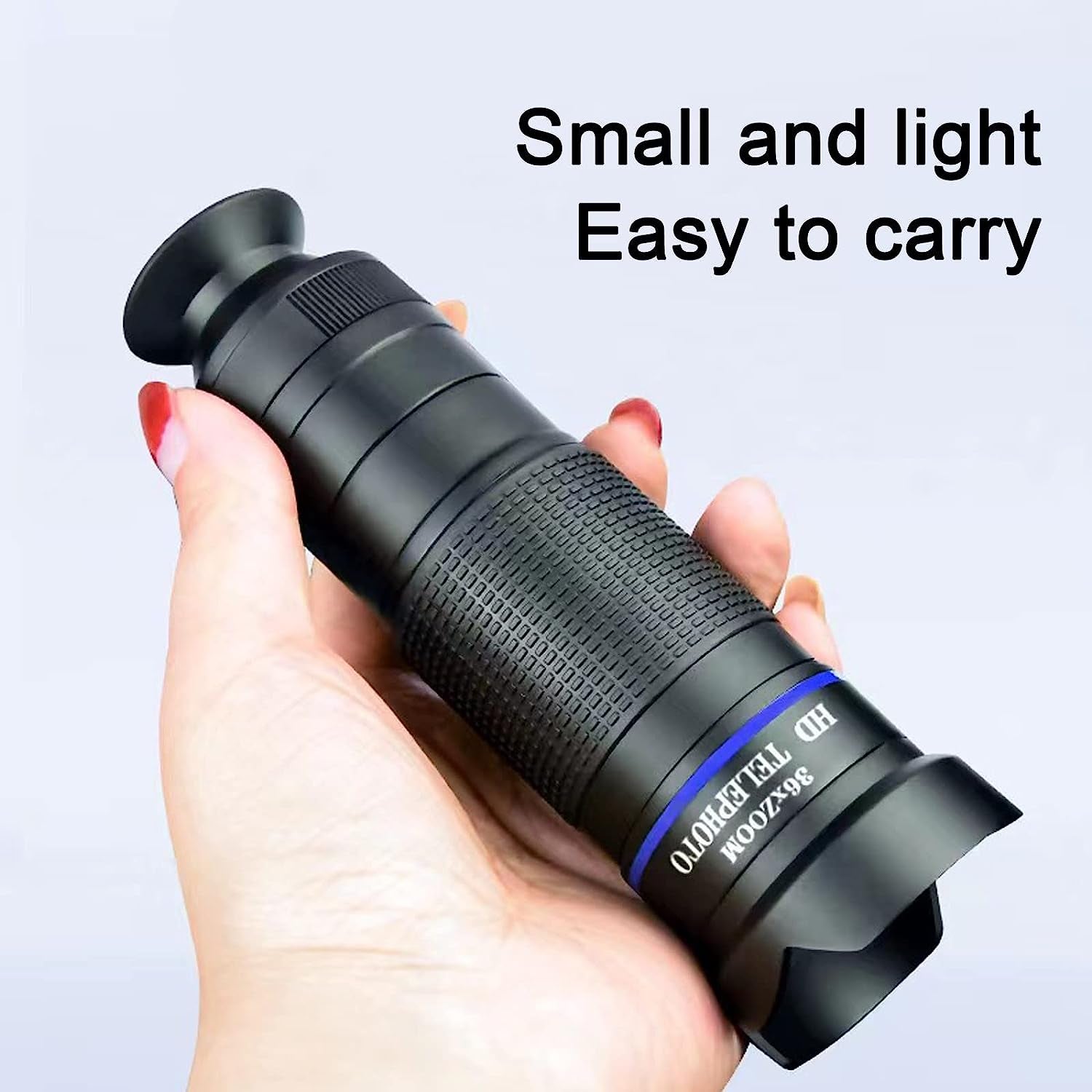 Zoom Lens for Cell Phone Camera, 36X Zoom Lens with Phone Clip, High-Definition Universal Kit for Most Phone, Good for Traveling and Outdoor Exploration, Black  NA#   
