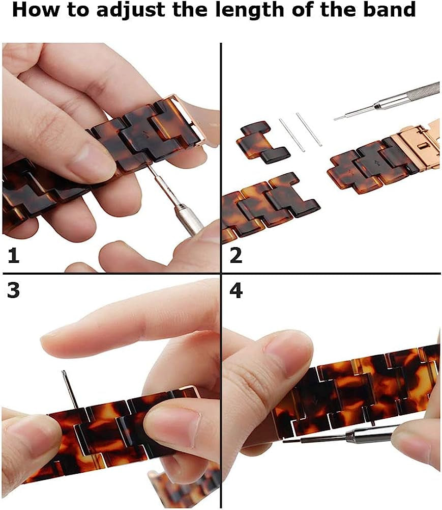 Wongeto Resin Watch Band Compatible with Garmin Vivoactive 3 Music/Forerunner 245,20Mm Women Men Fashion Bracelet Strap Compatible with Vivomove Hr/Forerunner 645 Smartwatch  Wongeto   