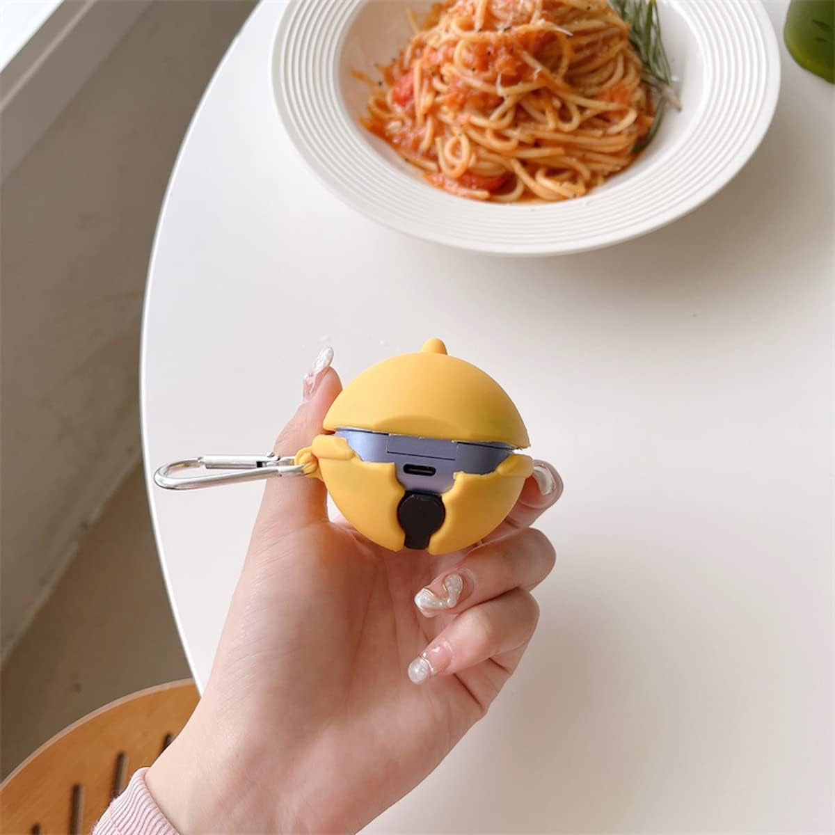 Cute Silicone Earbuds Case Cartoon Headphones Cover Fit Designed for Galaxy Buds2 Pro (2022) /Galaxy Buds 2 (2021) /Samsung Galaxy Buds Live (2020) /Galaxy Buds Pro (2021) (Bell)  HENJI   