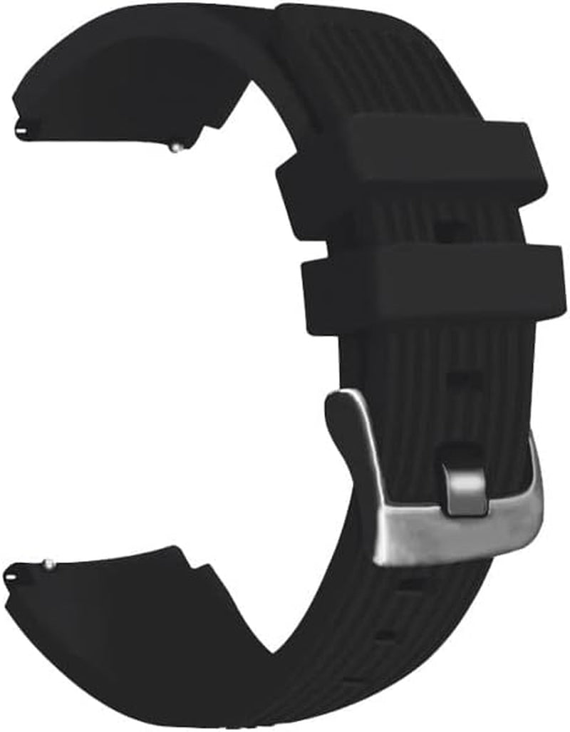 KOSSMA 22Mm Straps for Garmin Active/Venu 2/ Vivoactive 4 /Venu2 Silicone Replacement Wristband for Forerunner 745 Watch Band  KOSSMA Black 22mm 