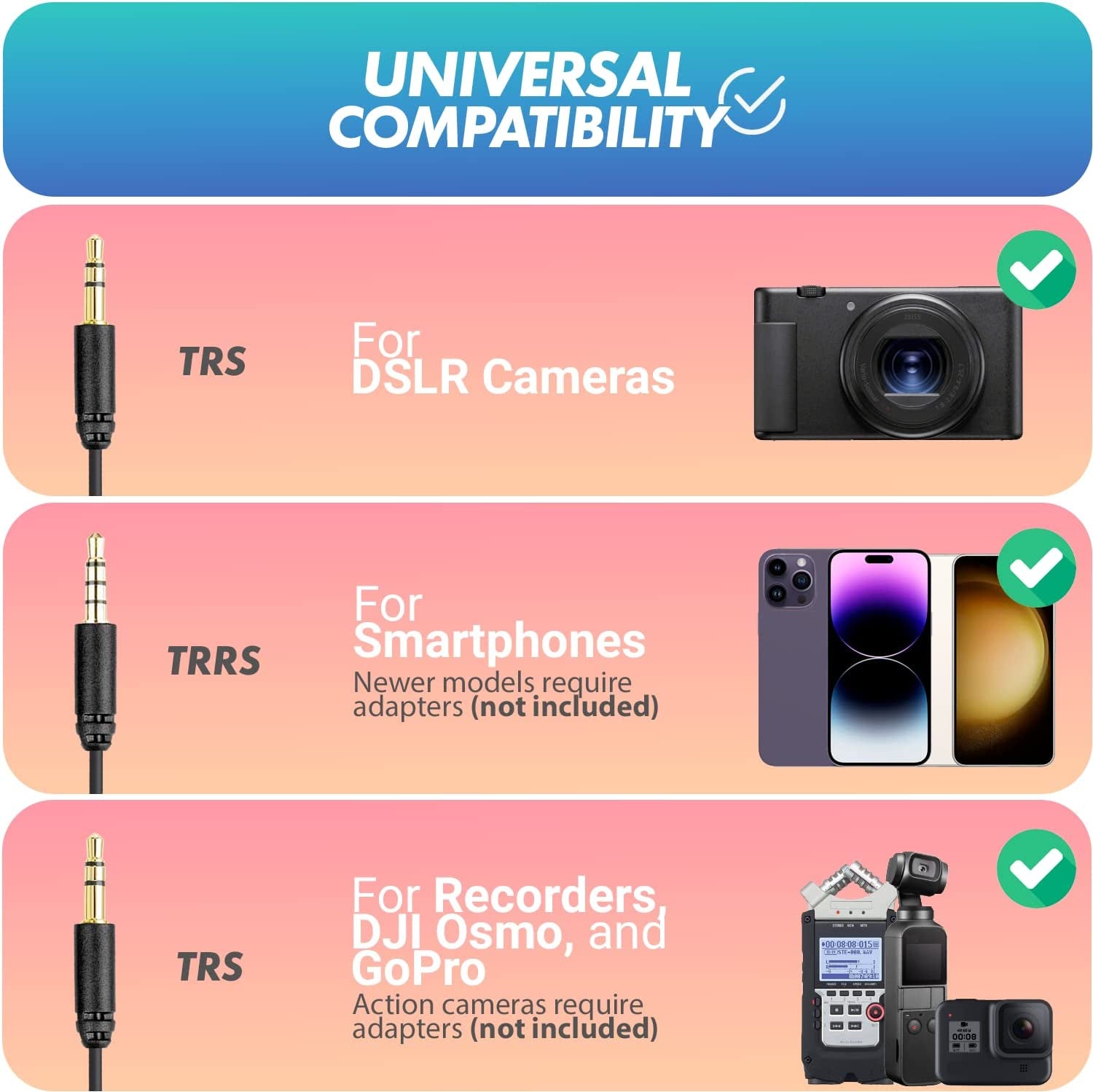 Movo VXR10-PRO External Video Microphone for Camera with Rycote Lyre Shock Mount - Battery-Free ,Compact Shotgun Mic Compatible with DSLR Cameras and Iphone, Android Smartphones  Movo   