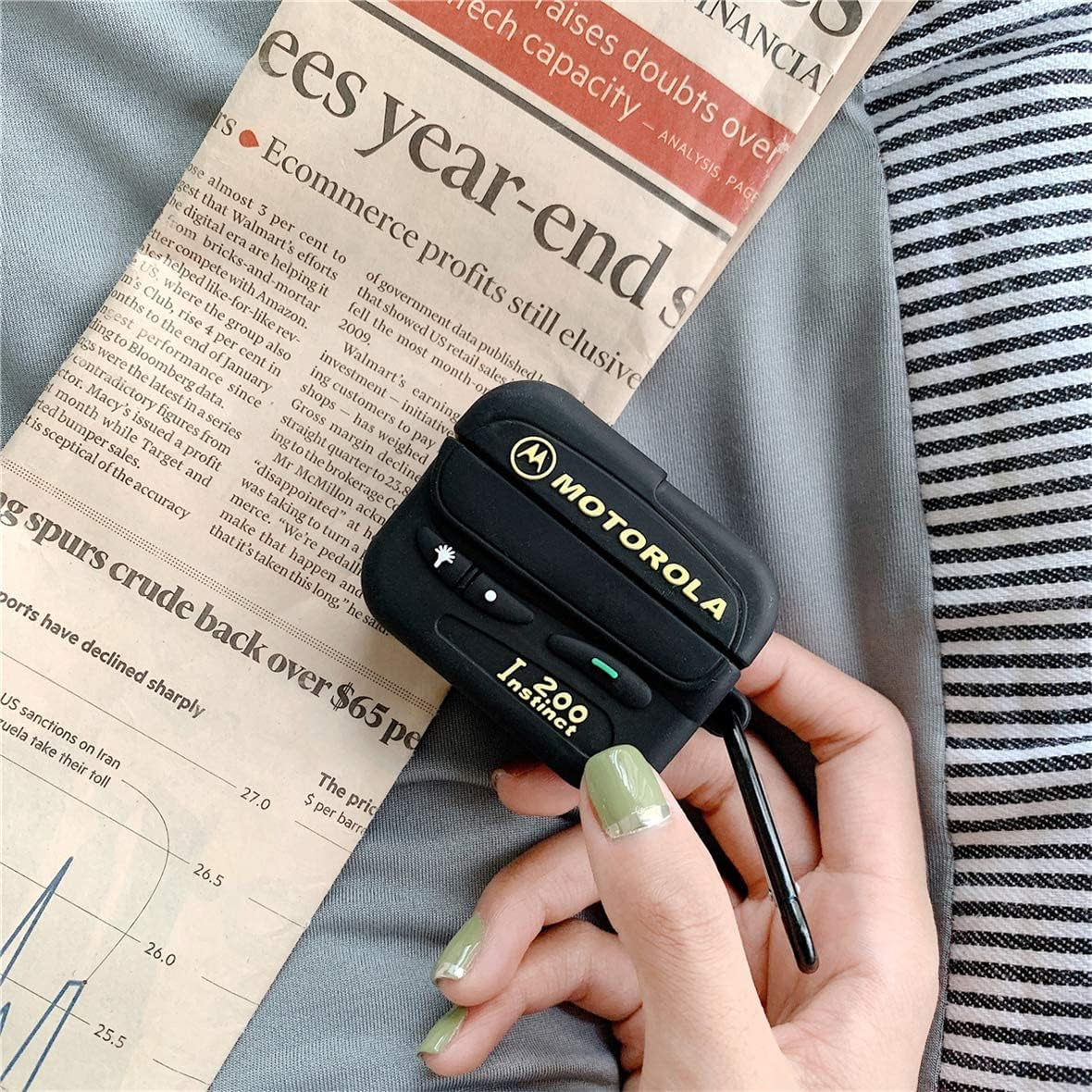 Oqplog for Airpod Pro 2019/Pro 2 Gen 2022 Case Fashion for Airpods Pro Air Pods Pro Cases Cover Pretty Hypebeast Funny Design Fun 3D Cute Design Soft Silicone for Girls Boys Teen Kids (BB Call)  Chuangyinian   