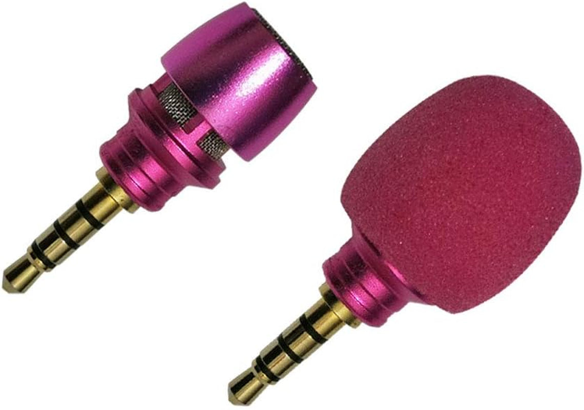 CANFON Mini Condenser Microphone with High Sensitivity for Phone Ios Iphone Iphone X 8 7 6 Ipad Podcast Youtube Facebook Livestream (3.5Mm TRRS) (Black)  CANFON Pink  