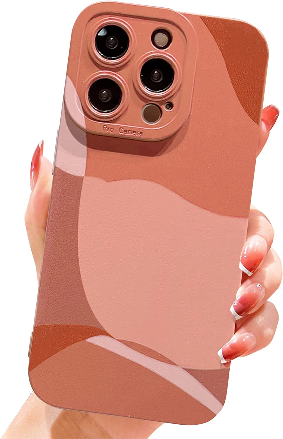 YKCZL Compatible with Iphone 14 Pro Max Case,Cute Painted Art Heart Pattern Full Camera Lens Protective Slim Soft Shockproof Phone Case for Women Girls-Dark Green  YKCZL Brown  