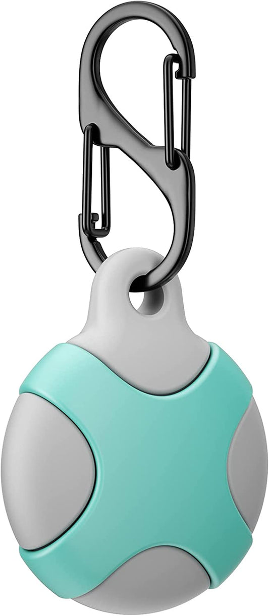 Silicone Case for Apple Airtag with Keychain Ring, Meokkaebi Waterproof Anti-Scratch Protective Tracker Cover Compatible with Airtags 2021 for Pets, Keys, Luggage, Backpacks(Grey)  Meokkaebi   