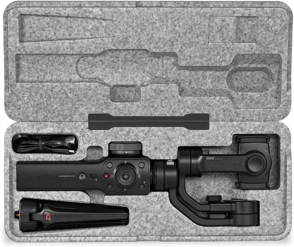 Zhiyun-Tech Professional 3-Axis Handheld Gimbal Stabilizer for Smartphones & Gopro with Focus and Zoom - Black  zhi yun   