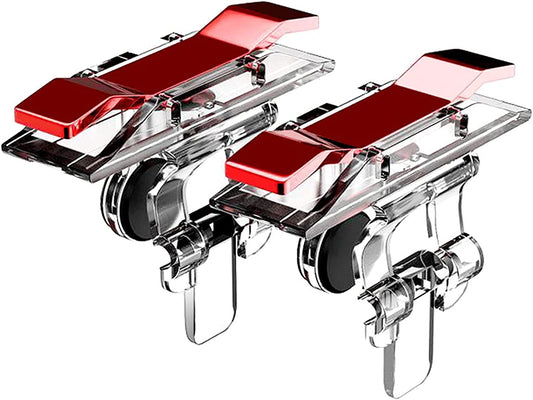 Gaweb Mobile Gaming Triggers for Smart Phone, Portable Stable Gaming Joystick Gamepads for Mobile Devices FPS RPG Games Red  Gaweb   