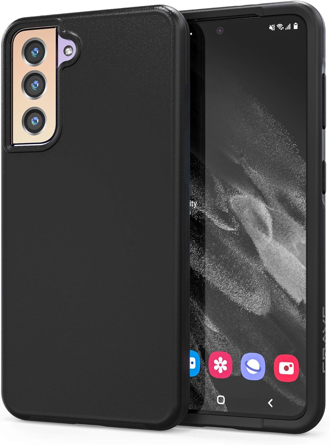 Crave Slim Guard for Galaxy S21 Case, Shockproof Case for Samsung Galaxy S21, S21 5G (6.2 Inch) - Black  Crave   