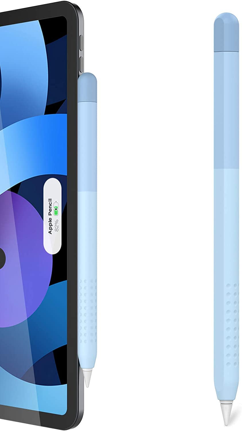 Delidigi Pencil Case Compatible with Apple Pencil 2Nd Generation Case, Gradient Color Case Sleeve Silicone Cover Accessories for Apple Pencil 2Nd Gen(Gradient Pink)  Delidigi Blue  