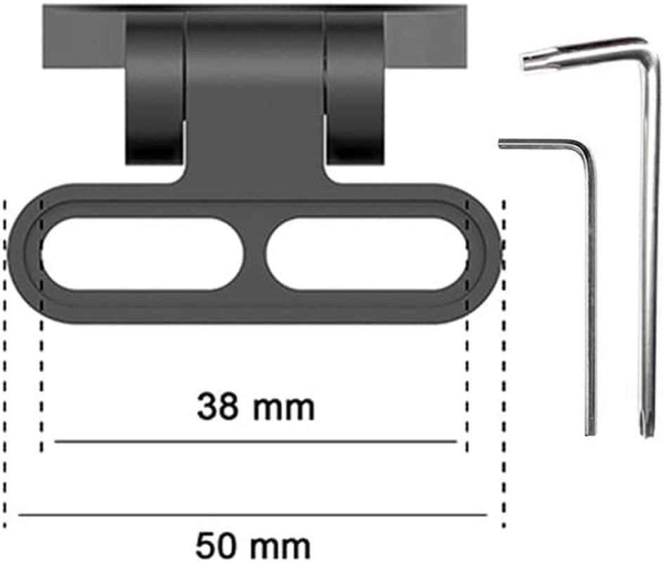 Garmin Edge Wahoo Bike Mount - Out Front Adjustable Bicycle Computer Mount, Extended Mountain Bike Accessories for 38Mm Handlebar, Cycling Phone Bike Light Sports Action Camera Combo Mount (Black)  TOIIOV   