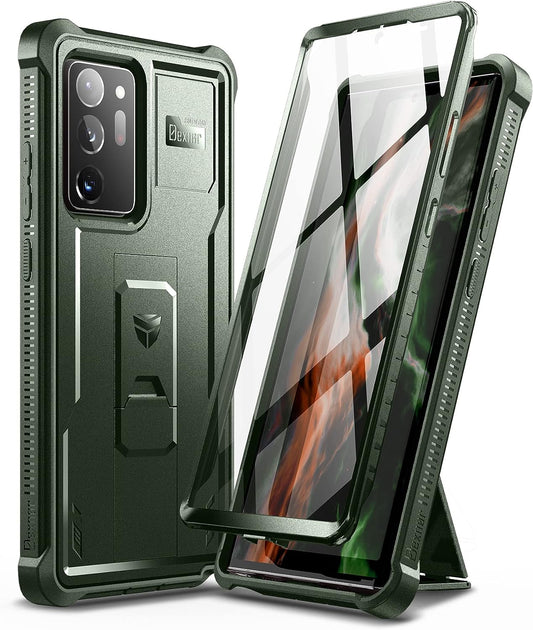 Dexnor for Samsung Galaxy Note 20 Ultra 5G Case, [Built in Screen Protector and Kickstand] Heavy Duty Military Grade Protection Shockproof Protective Cover for Samsung Galaxy Note 20 Ultra, Army Green  Dexnor   