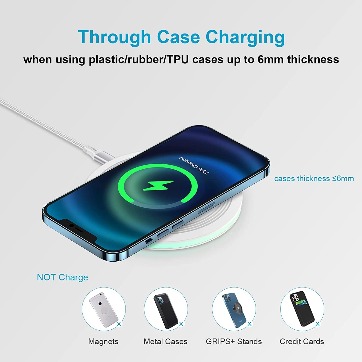 2Pack 15W Fast Wireless Charger Compatible Google Pixel 7 Pro, 7, 6, 6 Pro, 5, 4, 4 XL, 3, 3 XL, Pixel Buds, Iphone 14 13 12 11 Mini Pro Max, X XR XS Max 8, Samsung S23 S22 S21 S20, Charging Pad  Shenzhen Chuang Wei Da Technology Co., LTD   