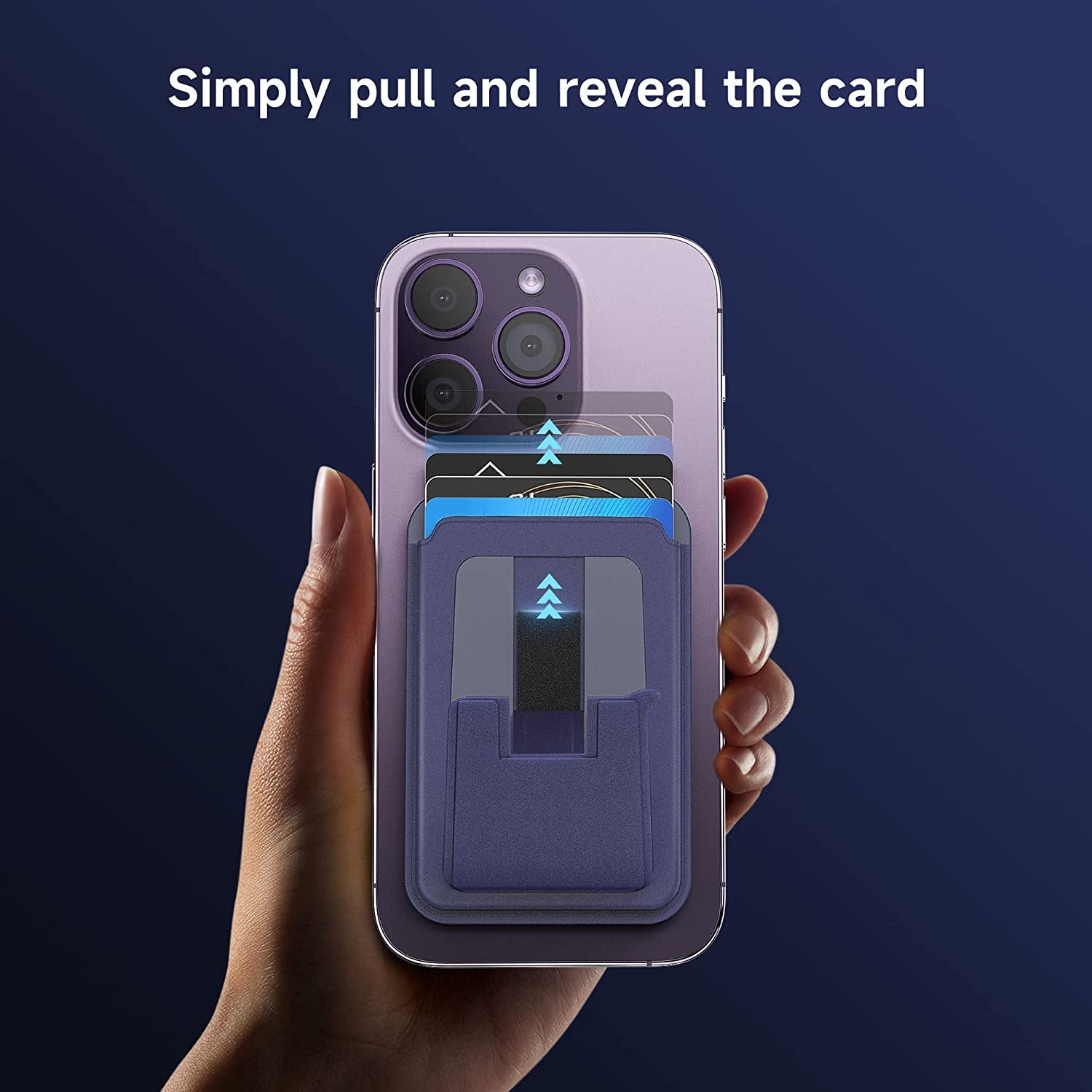 GANSBOL Magnetic Card Wallet Holder for Apple Magsafe,2-In-1 Leather Magsafe Wallet Stand for Iphone 12/13/14 Series,Magsafe Wallet for Back of Iphone,Fit 3-4 Cards,Light Purple  GANSBOL   