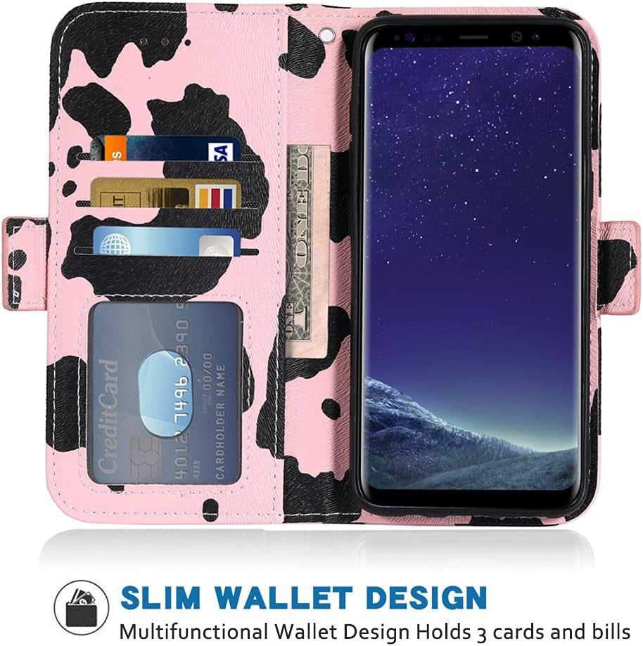 WWAAYSSXA Compatible with LG G7 Thinq Wallet Case Wrist Strap Lanyard Leather Flip Cover Card Holder Cell Phone Cases for LGG7 One G 7 plus LG7 Fit Lg7Thinq 7G Thin Q G7+ G7Thinq Lgg7Thinq Pink  WWAAYSSXA   