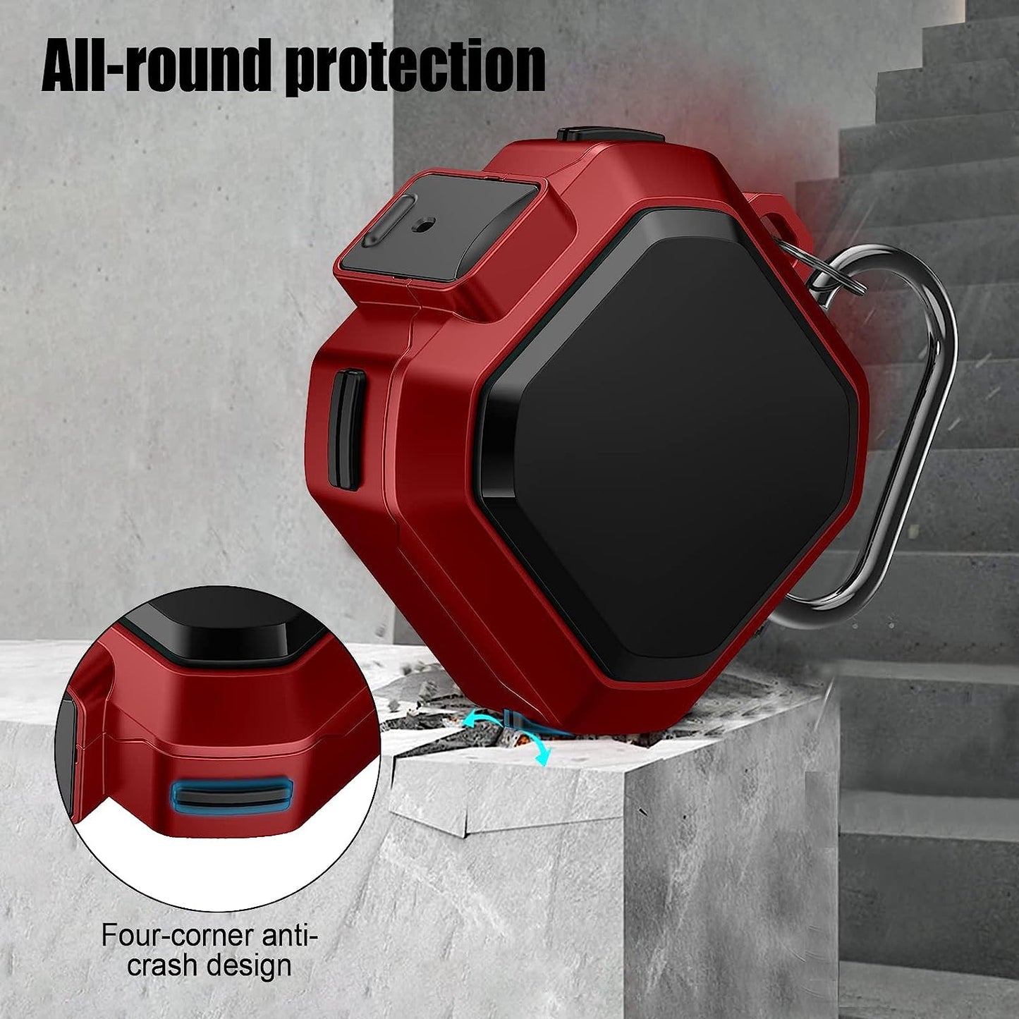 Lechivée for Samsung Galaxy Buds2 Pro Case Buds Pro Case Buds 2 Case Galaxy Buds Live Case with Security Lock Heavy Duty Shockproof Protective Case Cover with Carabiner for Samsung Earbuds Case  leChivée US   