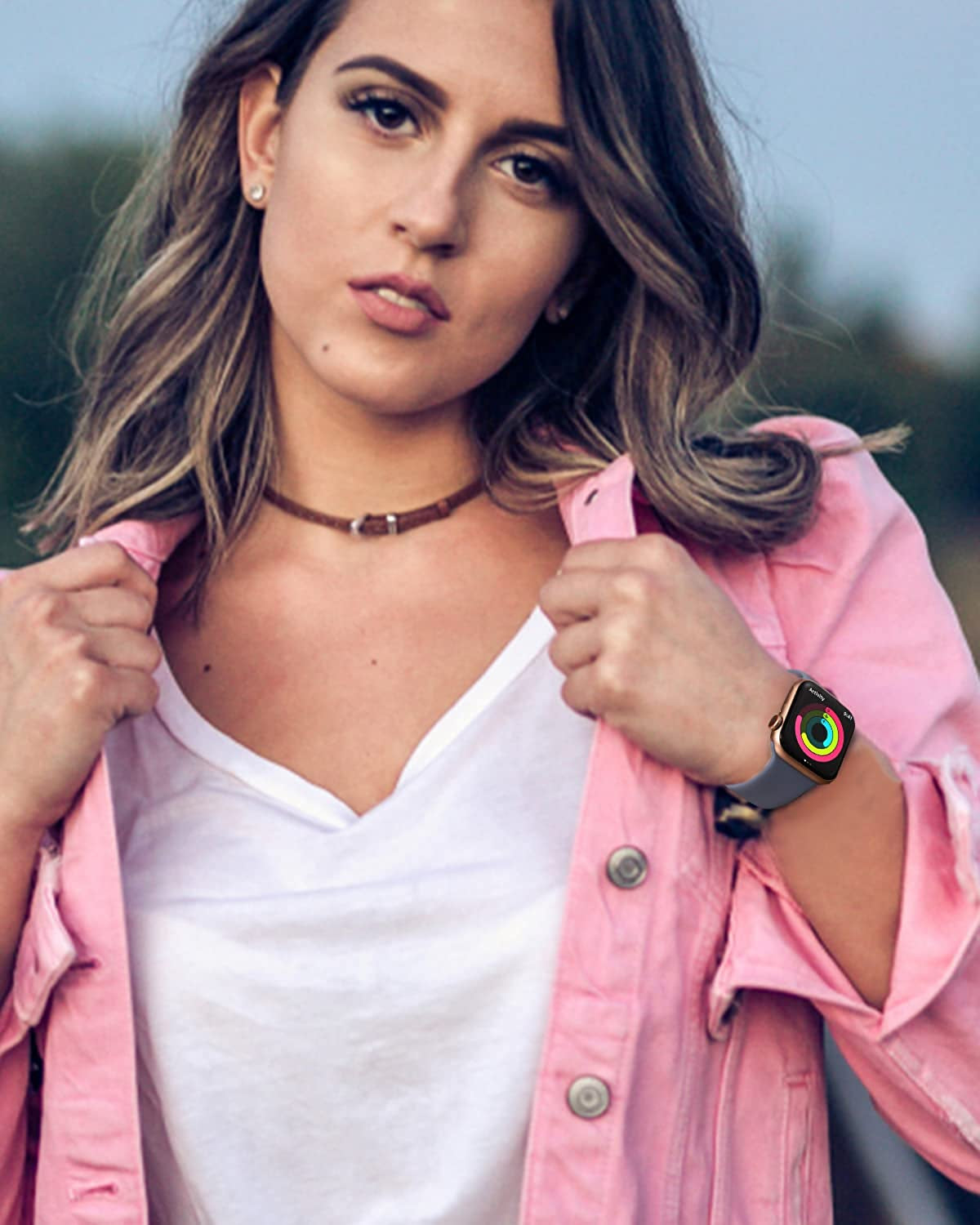 3 Pack Compatible with Apple Watch Band 38Mm 40Mm 41Mm 42Mm 44Mm 45Mm for Women Man,Soft Silicone Sport Replacement Bands for Iwatch Series 7 6 5 4 3 2 1 SE  Perperqer   