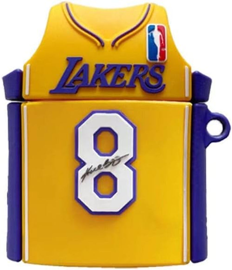 Silicone Airpod Cases | Generation 1&2 | Compatible with Airpods 1&2 Only | Shockproof | Premium Quality | Best Gifts for Your Loved Ones | Cool Product (Black Tiktok)  ZHAWK Yellow Laker #8  