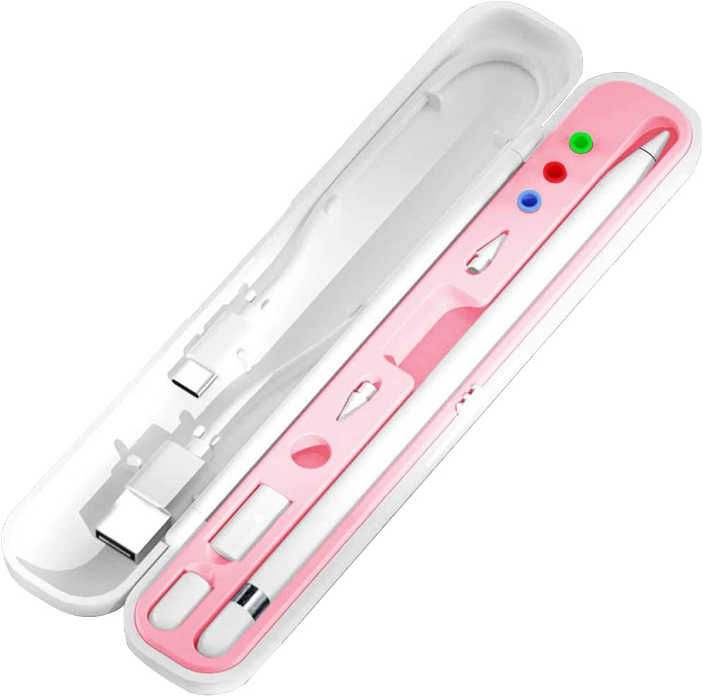 YINVA Pencil Case for Apple Pencil 1St Generation/ Apple Pencil 2Nd Generation Case Holder, Pen Accessories Storage Case Box Cover Design for Apple Ipad Pencil Accessories Tips(Pink)  YINVA   
