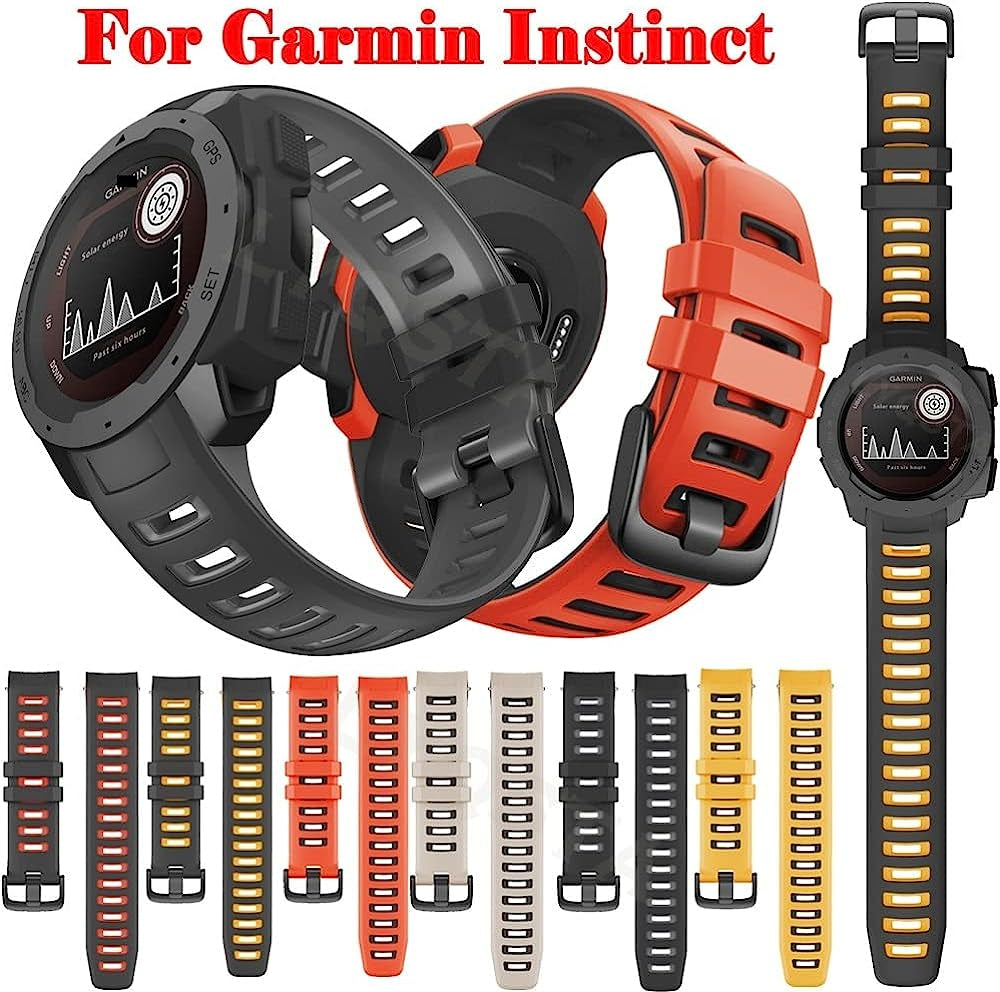 KGDHB Sports Silicone Strap for Garmin Instinct Watchband Replacement 22MM Watch Band for Garmin Instinct Esports/Tide/Solar Bracelet  KGDHB   