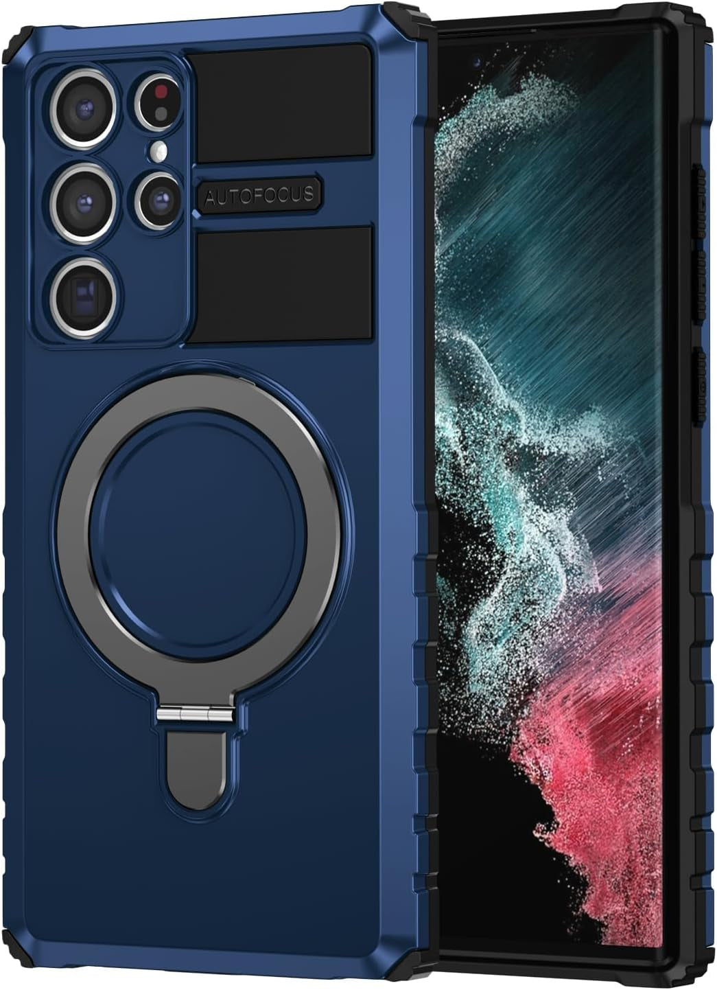 THMEIRA Samsung Galaxy Note 20 Ultra Magnetic Case [Compatible with Magsafe] Samsung Galaxy Note 20 Ultra Case with Ring Kickstand, Military Grade Heavy Duty Case for Samsung Note 20 Ultra, Green  THMEIRA Blue Samsung S22 Ultra 