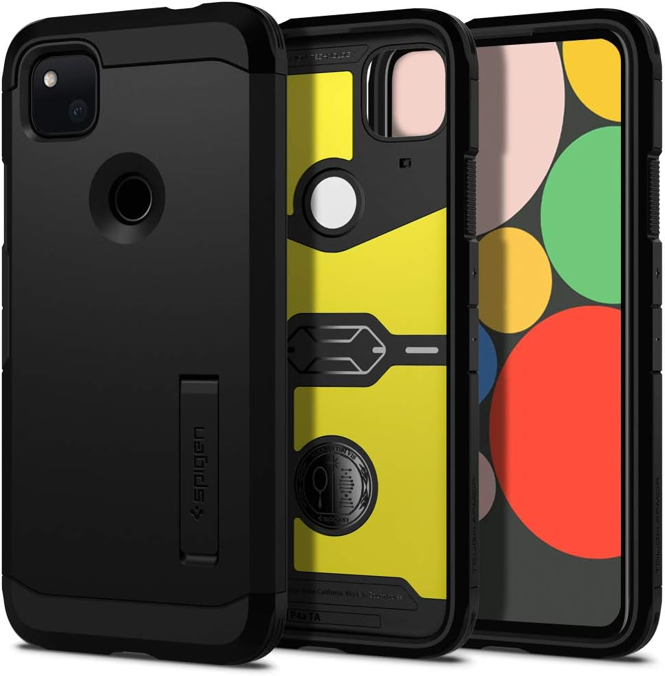 Spigen Tough Armor [Extreme Protection Tech] Designed for Google Pixel 4A Case (2020) [NOT Compatible with Pixel 4A 5G] - Black  Spigen   
