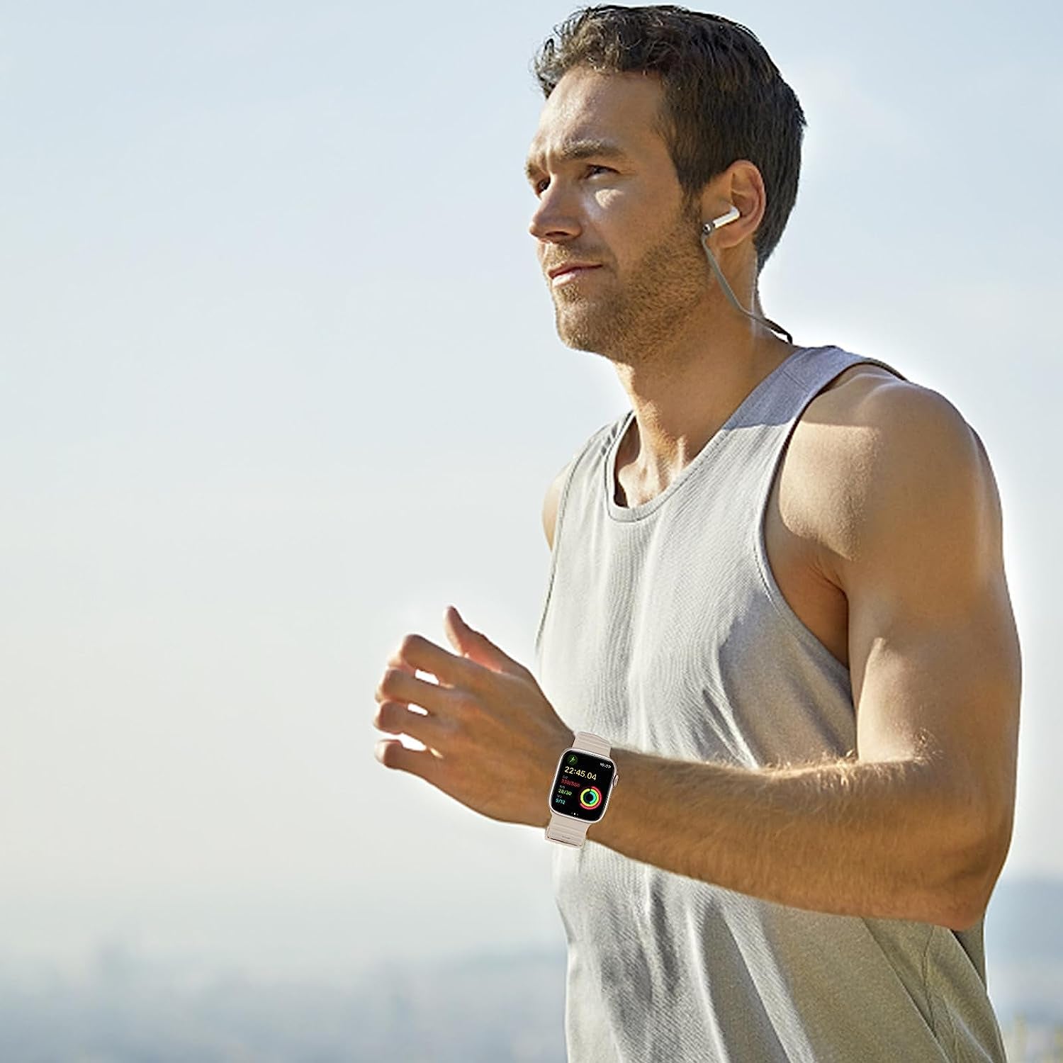 Compatible with Apple Watch Ultra Band Sport 42Mm 44Mm 45Mm 49Mm,Soft Silicone Waterproof Strap Wristbands Compatible with Iwatch Apple Watch Series Ultra 8 7 6 5 4 3 2 1 SE Women Men  ownace   