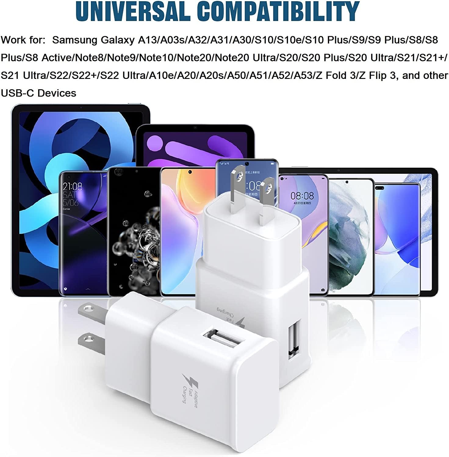 Samsung Charger Fast Charging with USB Type C Cable 6FT for Samsung Galaxy S10/S10E/S10 Plus/S9/S9 Plus/S8/S8 Plus/S20 S21 S22 S23 Ultra/Note 8/Note 9/Note 10/Note 20/A50/A51/A52/A53/A32/A13 [2-Pack]  Shenzhen Xuan Yang Technology Co Ltd   