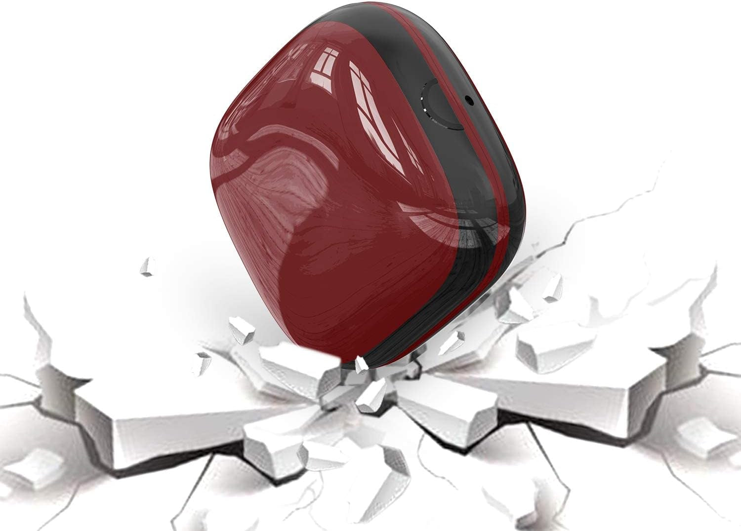 Compatible with Powerbeats Pro Case Cover, Anti-Lost and Shock-Proof Easy-To-Carry Durable Silicone Protective Case Skin for 2019 Latest Beats Powerbeats Pro (Burgundy)  meiyasy   