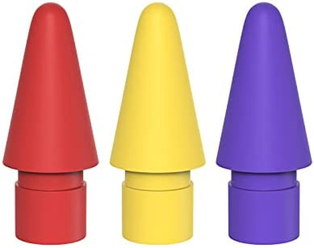AWINNER Pen Tip Compatible with Apple Pencil Tips 1St & 2Nd Generation Color Nib (Red/Yellow/Purple/Pink/Cyan)  AWINNER Red/Yellow/Purple  