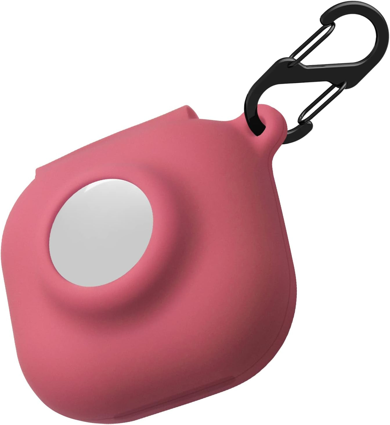 Geiomoo 2 in 1 Silicone Case Compatible with Beats Fit Pro and Air Tag, Protective Cover with Carabiner (Navy Blue)  Geiomoo Rose  