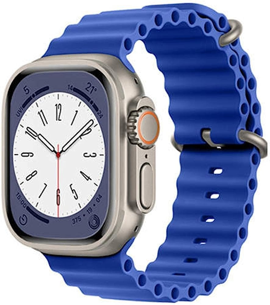 Premium Active Performance Watch Band Series Ultra SE 8 7 6 5 4 3 2 1 40Mm 38Mm 44Mm 42Mm 45Mm 41Mm 49Mm, Women and Men Sport (Fits Apple Watch) Bands Replacement for Iwatch Bands  The Celly Plug BLUE 38/40/41 mm 