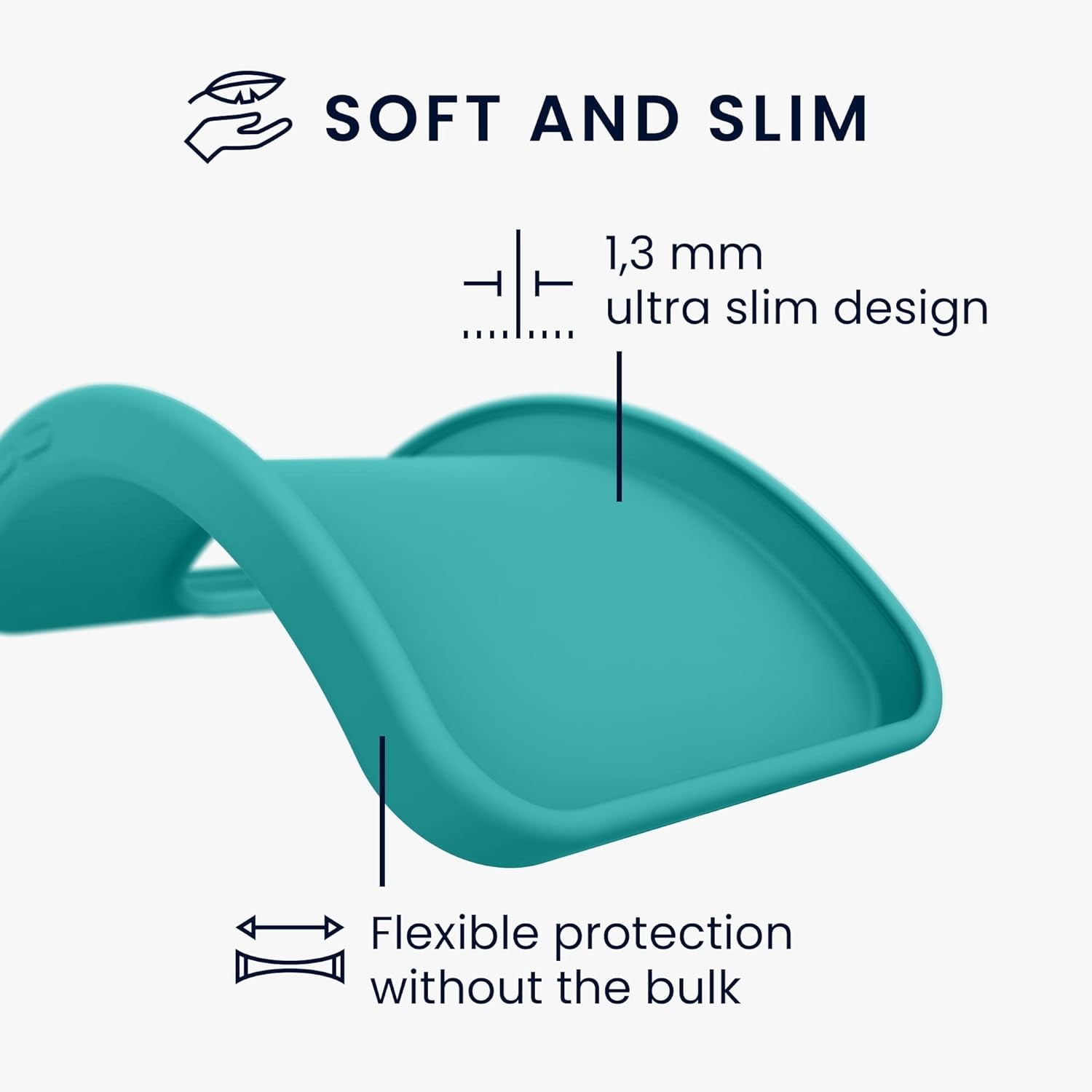 Kwmobile Case Compatible with Sony Xperia 5 IV Case - Soft Slim Protective TPU Silicone Cover - Teal Matte  KW-Commerce   