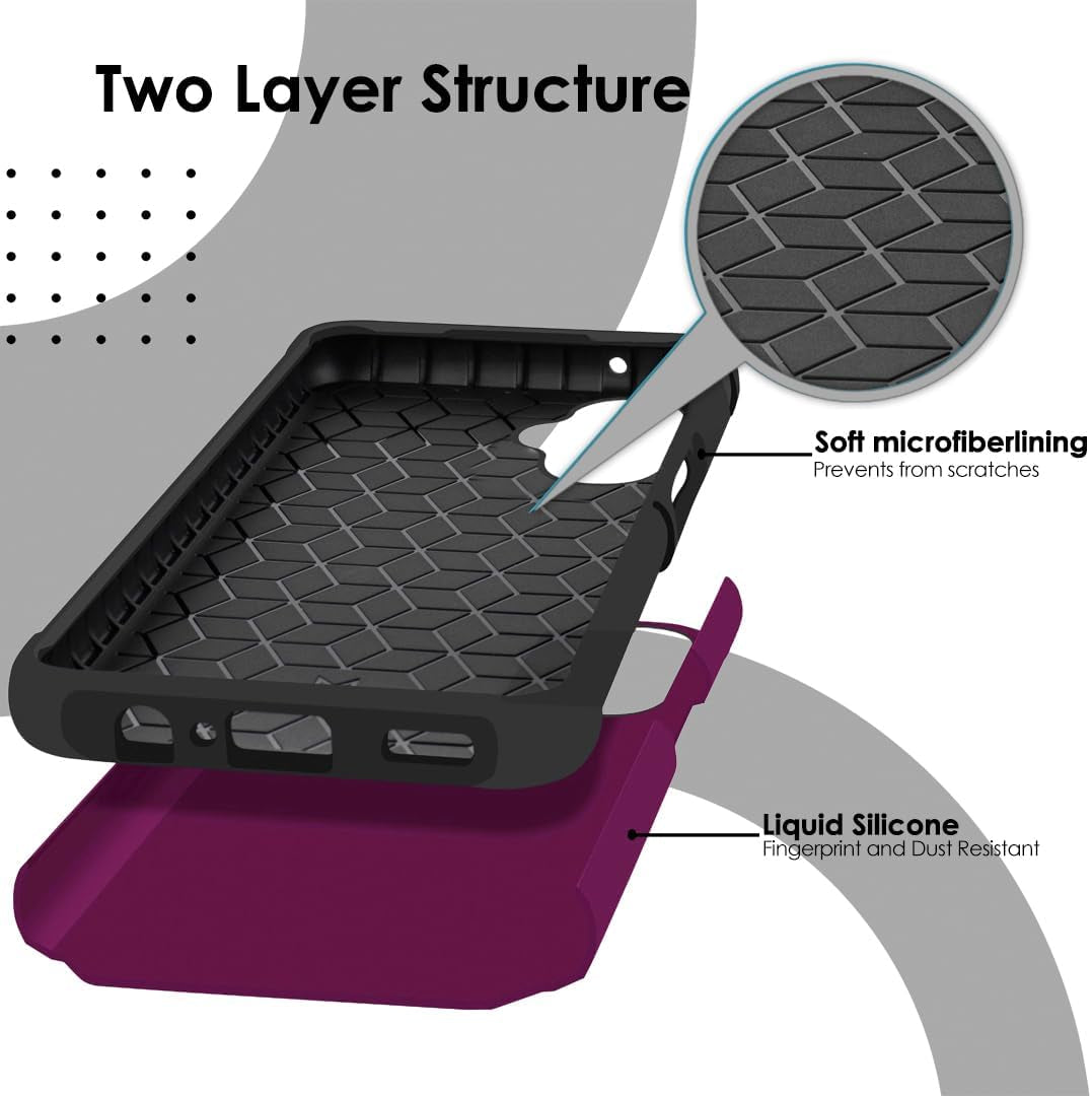 Hrwireless Compatible for Oneplus Nord N30 5G Case Cover with [HD Tempered Glass] Strong Heavy Duty [Shockproof] [Magnetic Mount Friendly] Minimalistic Original Design for Protection  HRWireless   