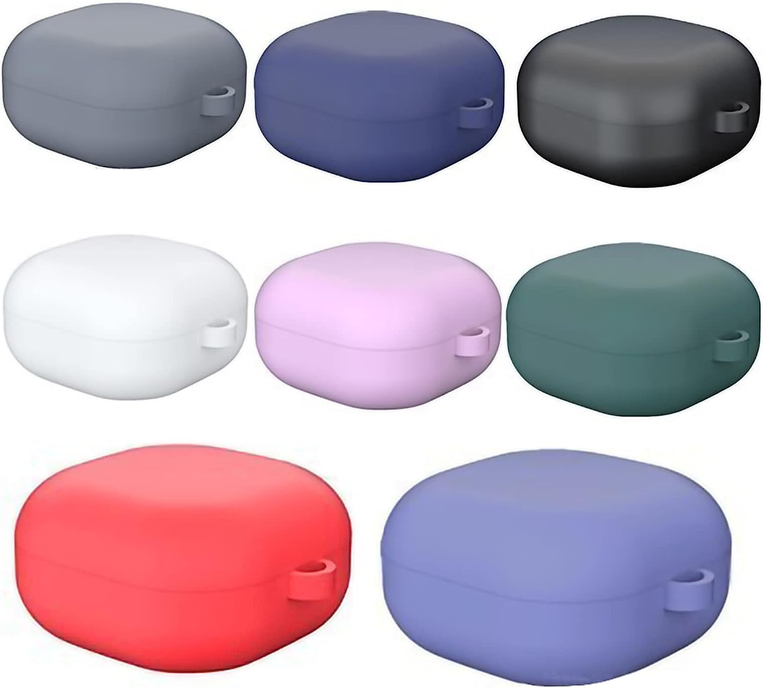 Silicone Earbuds Protective Cover Scratchproof Protection Case for Samsung Galaxy Buds Pro/Buds Live/Buds 2 Light Purple One Size  Gaweb   