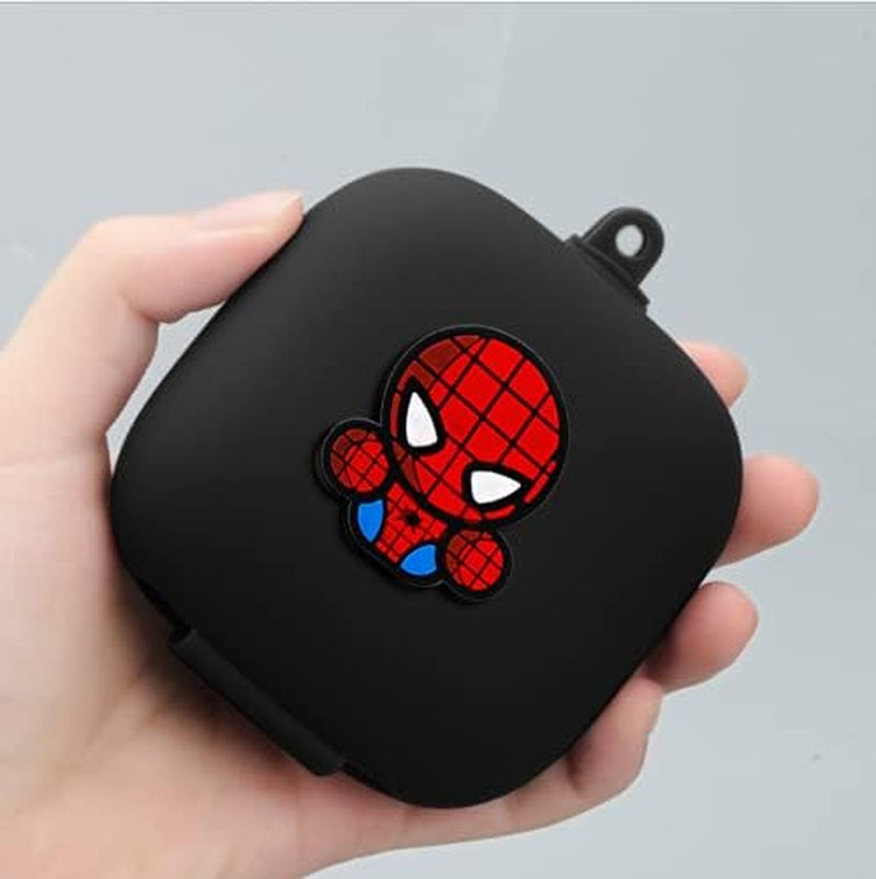 Silicone Protective Case Full Cover for Beats Powerbeats Pro Wireless Earphones Case Earbuds Case Wireless Headset (Yellow)  Brave troops Black  