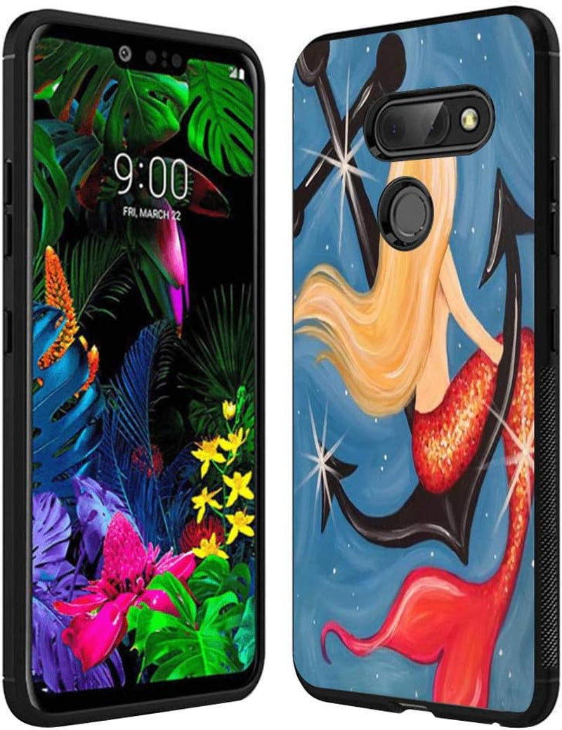 Yqci Designed for LG G8 Thinq Case Custom Christmas Tree 1 Pattern Cover Case,Shockproof Full Body Protective Phone Case Compatible with LG G8 Thinq  YQCi Mermaid  