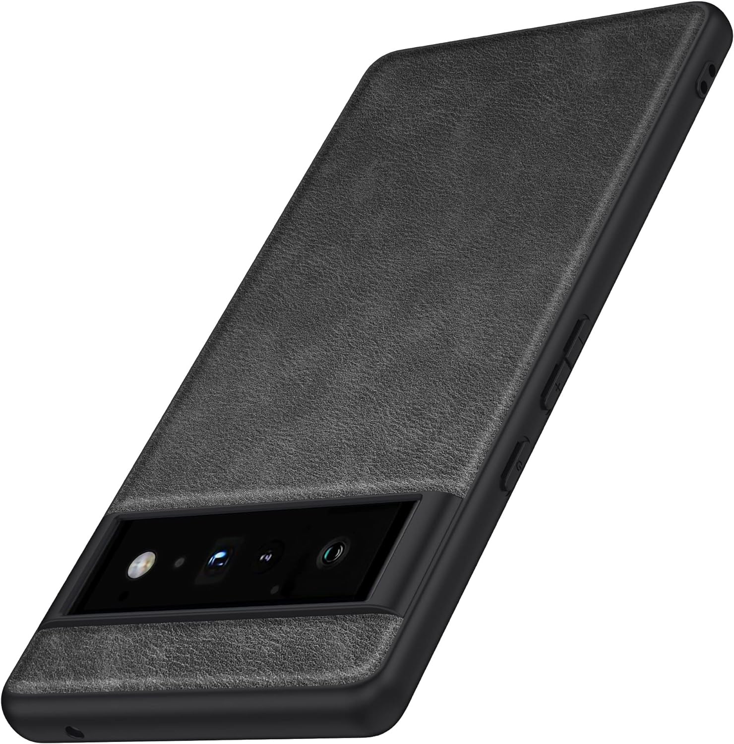 Binceen Compatible for Google Pixel 6 Pro Case, Premium Leather Soft Cover (6.71") 2021 (Black)  Binceen   