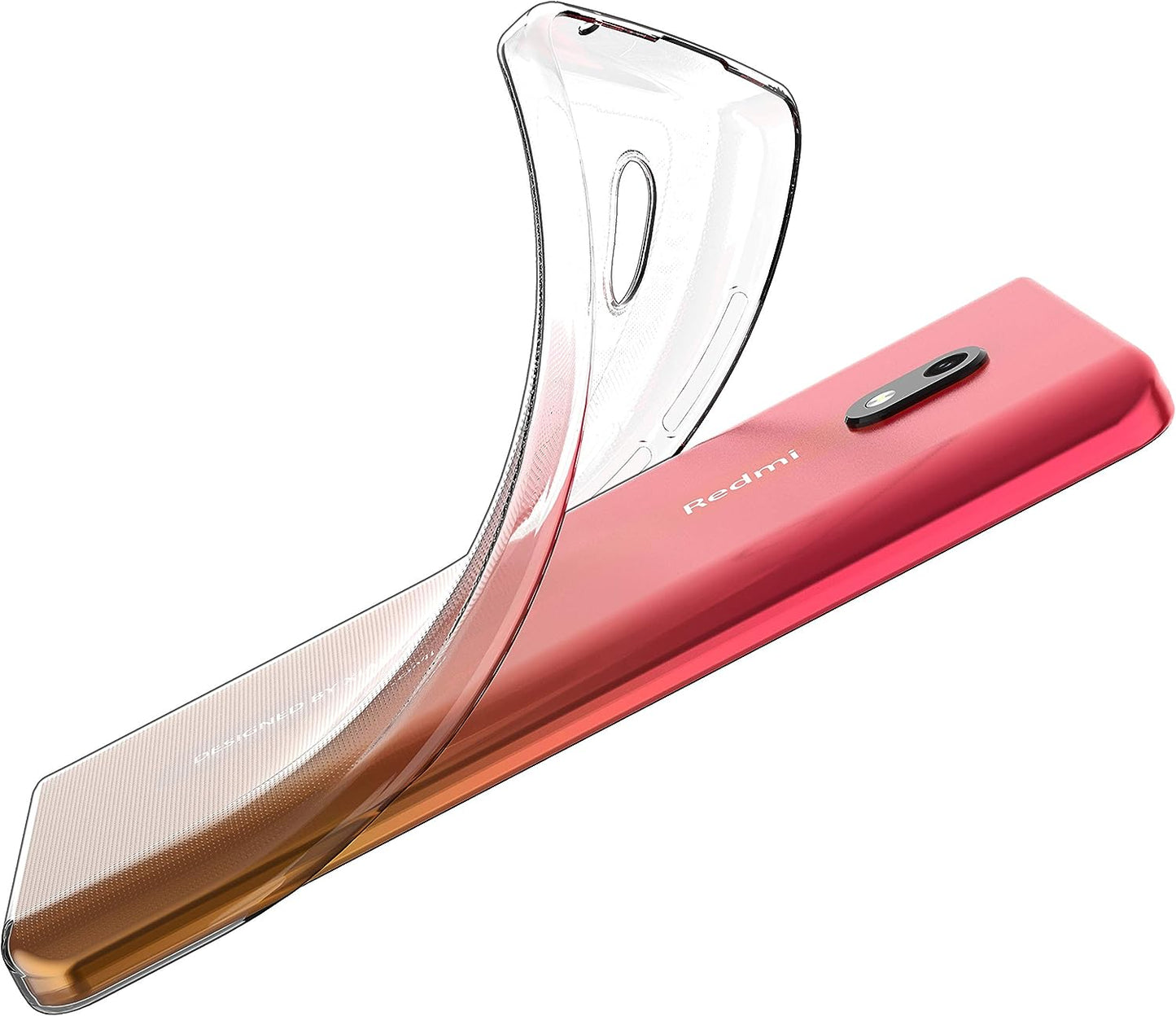 Caseexpert Xiaomi Redmi 8A Case, Pattern Soft Slim Gel Silicone TPU Back Cover Case for Xiaomi Redmi 8A Transparent  CaseExpert   