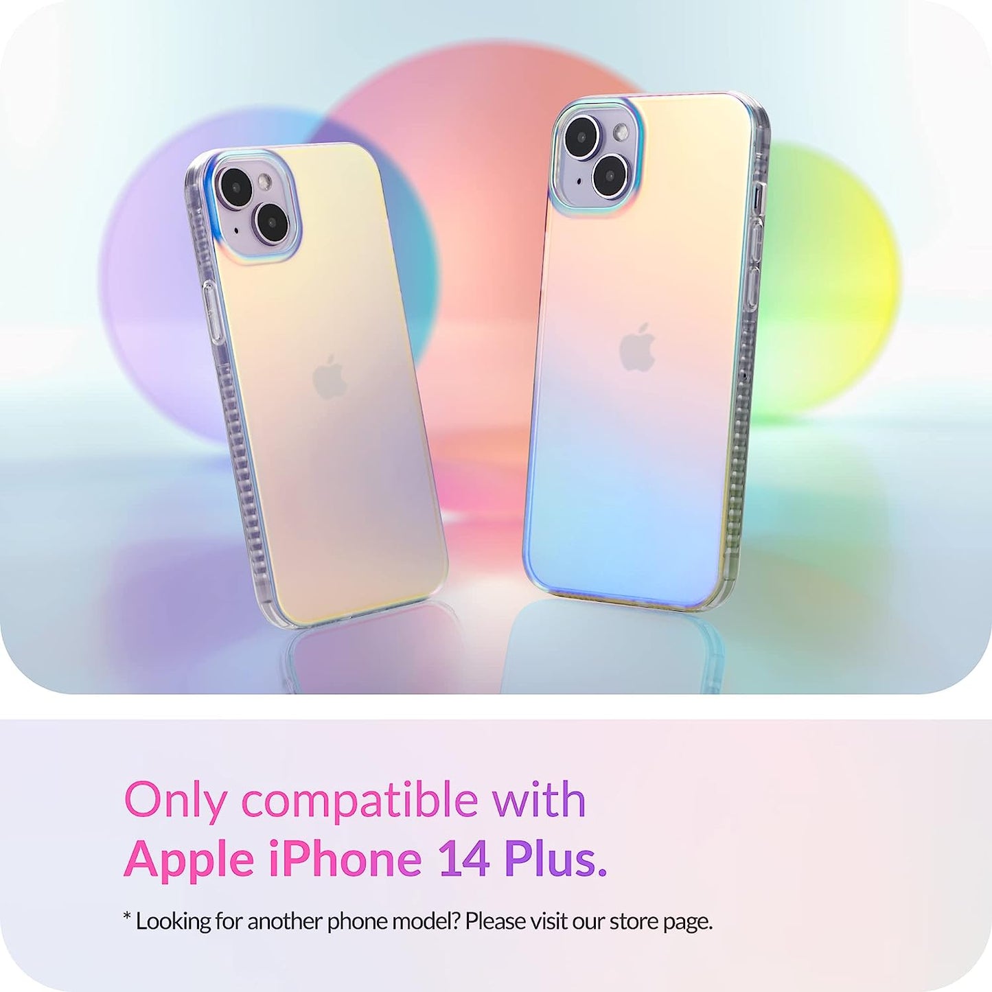 LONLI Hue - for Iphone 14 plus - Fluorescent Iridescent Translucent Matte Phone Case - Just in Case Series  LONLI CO., LIMITED   