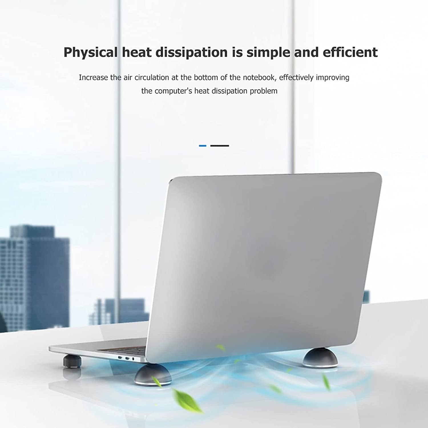 ADIREE Laptop Stands Portable Laptop Stand Cooling Pad Magnetic for Laptop Cool Ball Heat Dissipation Non Slip Pad Notebook Cooler Stand  ADIREE   