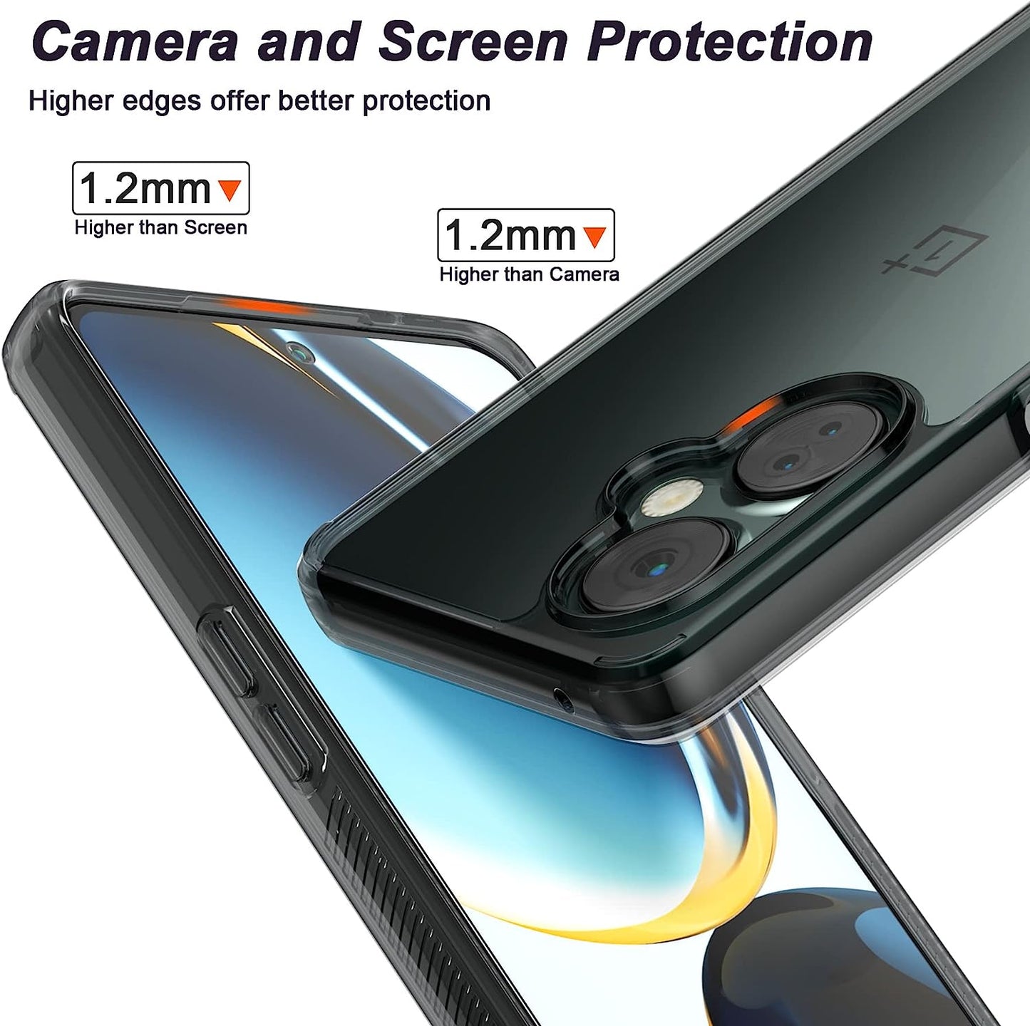 Foluu for Oneplus Nord N30 5G/Oneplus Nord CE 3 Lite 5G Case, Hard PC Back & Soft TPU Bumper Protective Shockproof Case for Oneplus Nord N30 5G 2023  Foluu   