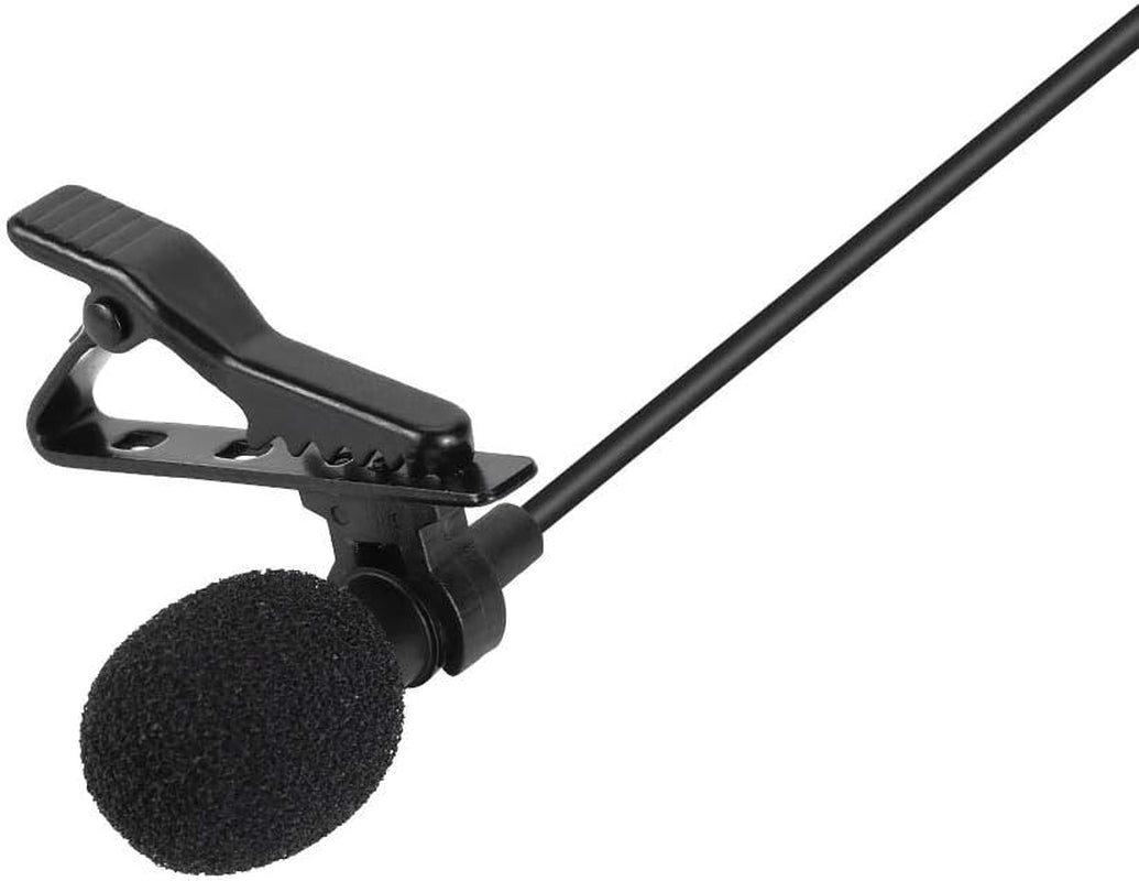 Lapel Microphone Condenser Mic，Small Mini Lavalier Lapel Omnidirectional Condenser Microphone for Samsung Android & Windows Smartphones  Tosuny   