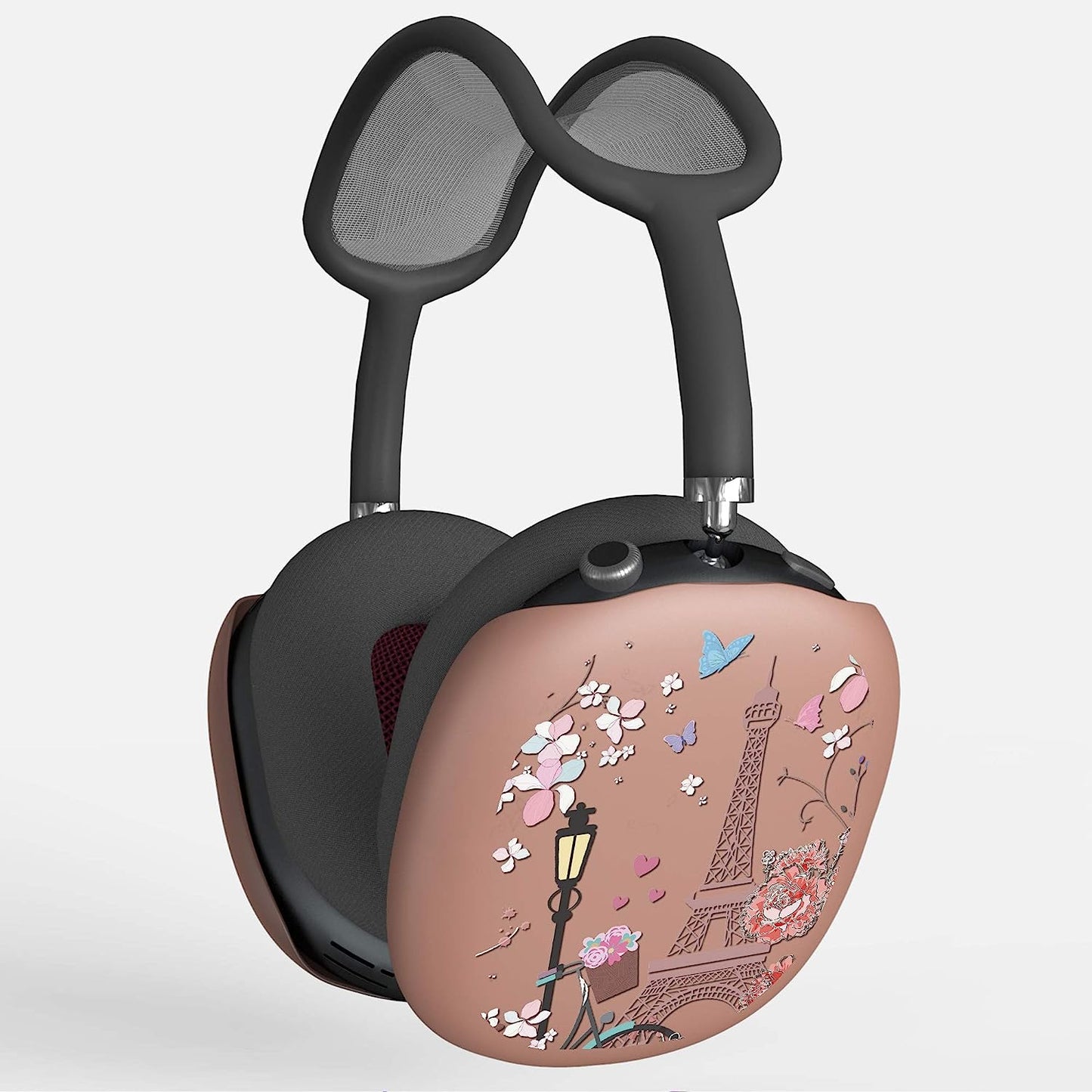 Pimpcase Compatible with Airpods Max Case Cover Headphone Flamingo  PimpCase Eiffel Bicycle Roses  
