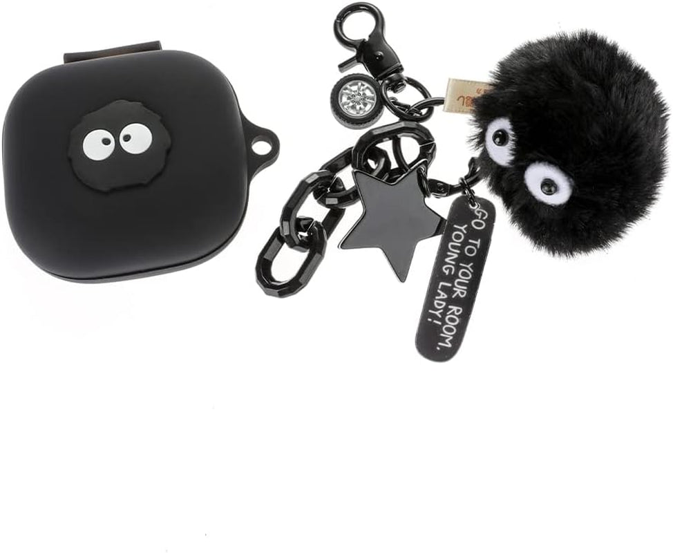 Fit Designed for Beats Fit Pro 2021 New Earbuds, Suublg Beats Fit Pro Cartoon Silicone Headphones Charging Case Cover with Cute Doll Keychain Full Body Anti-Lost Lanyard Protection  Suublg Fairydust  